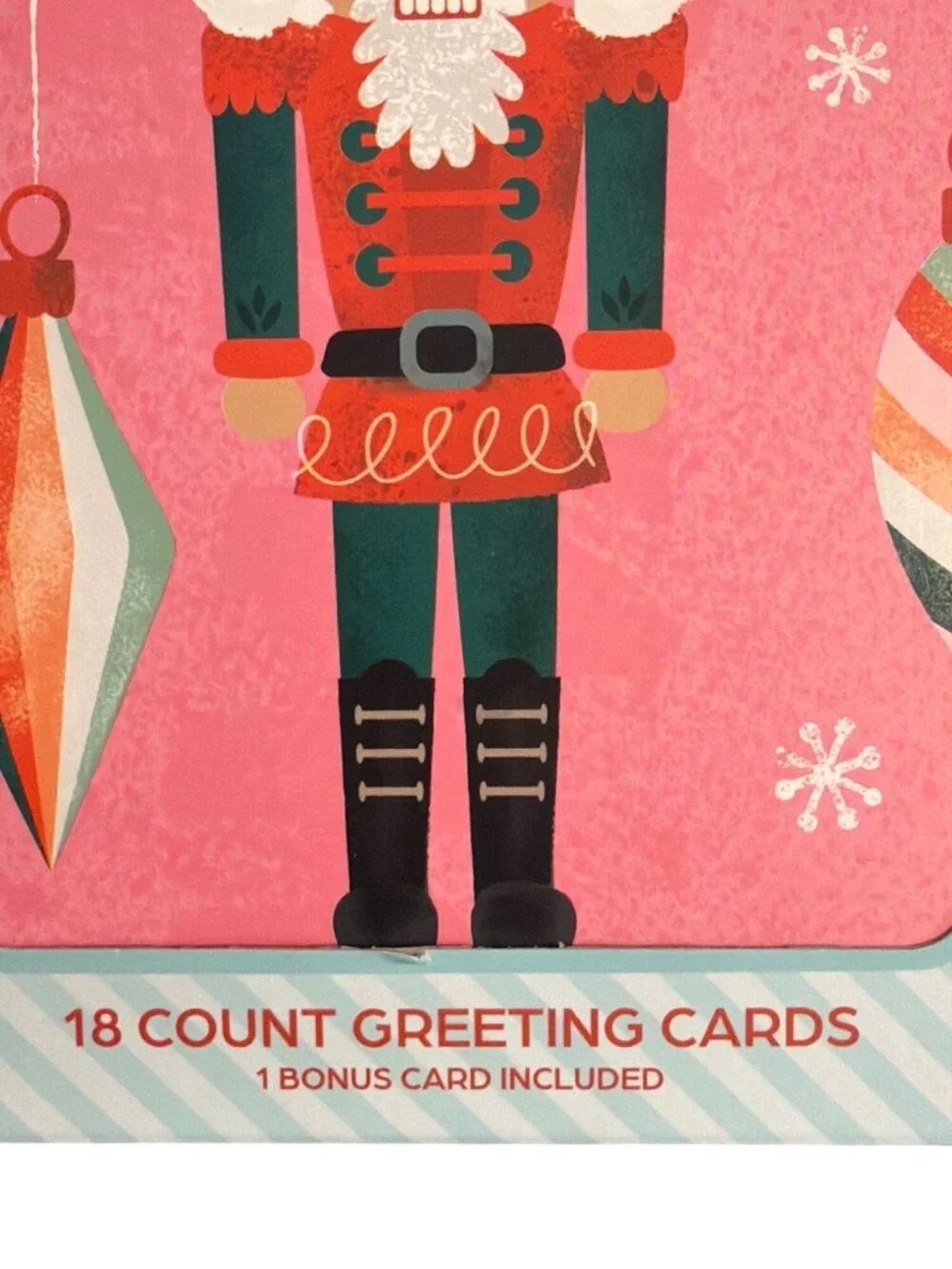 Nutcracker Theme 18 Pack Christmas Greeting Cards Envelopes Tis The Season NEW